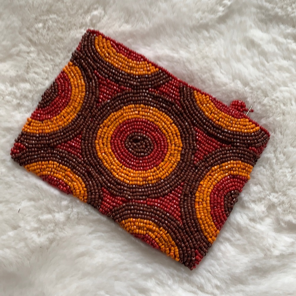 Beaded pouch